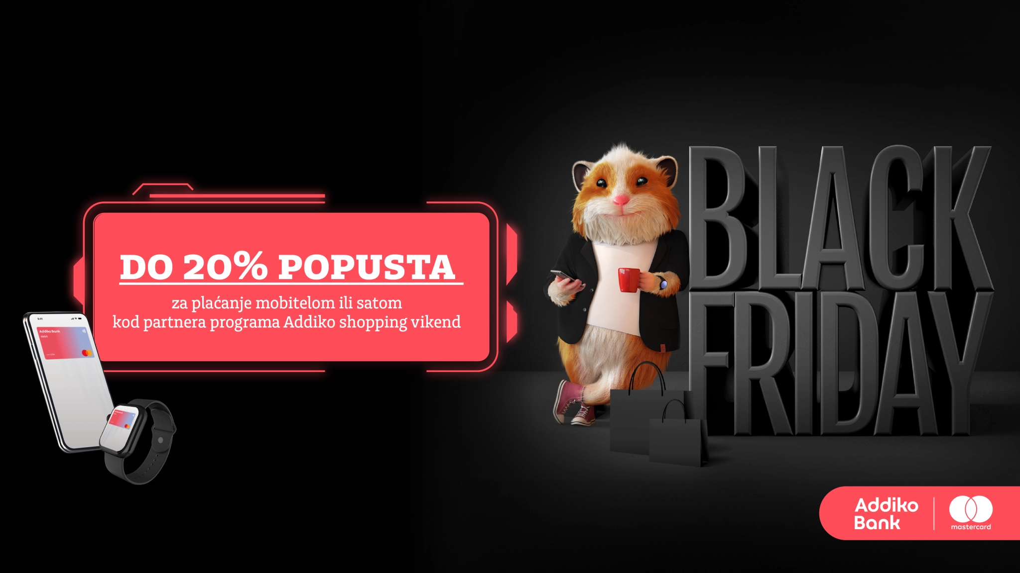 Addiko Black Friday: Vaša kartica, vaš mobitel, vaša ušteda!